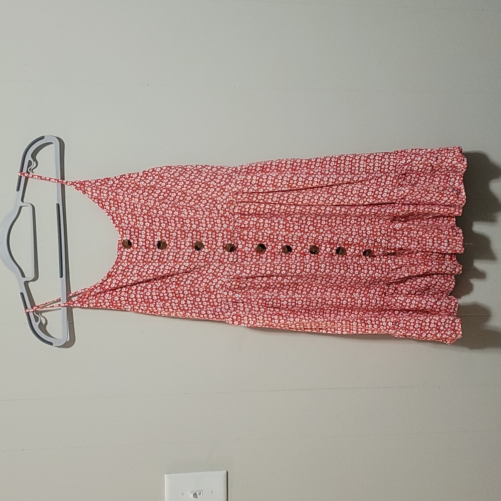 Red Spaghetti Strap Dress